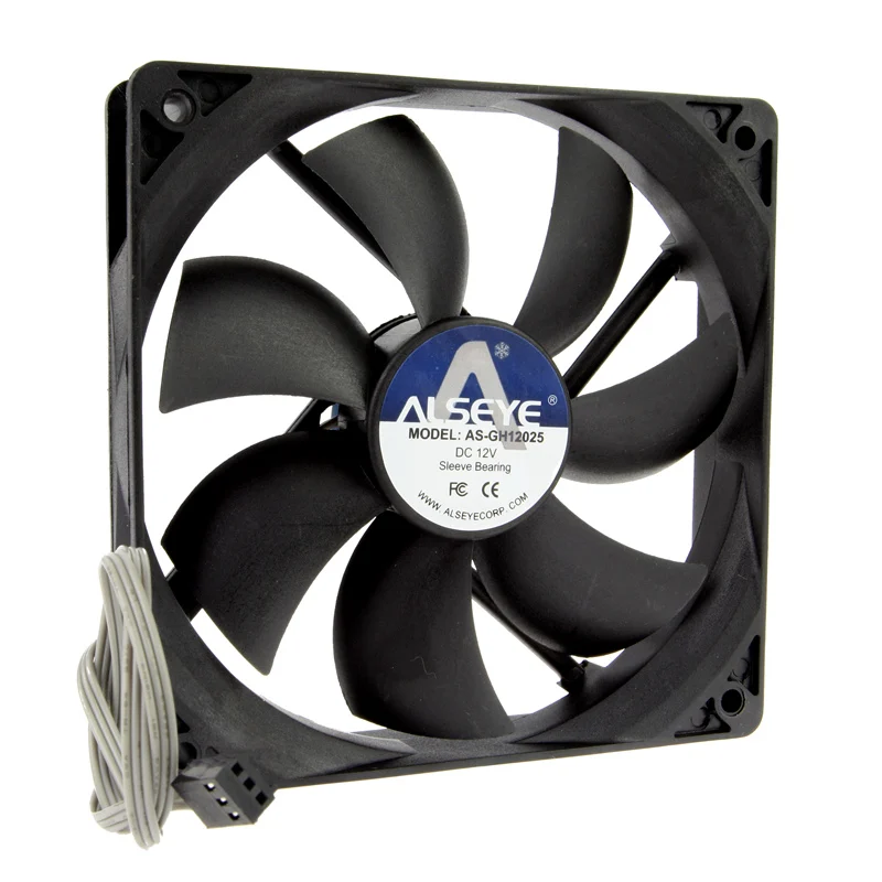 Alseye 120 мм компьютер Вентилятор Cooler 1600 об./мин. 3pin 12 В вентилятор радиатора (10 шт.)
