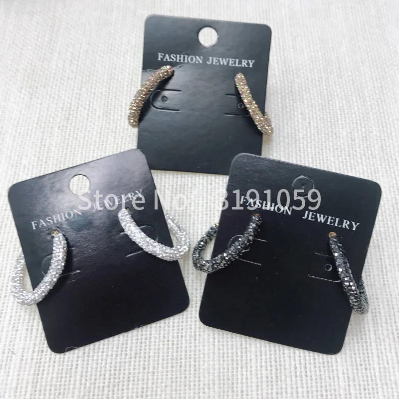 High-end fashion circular earrings crystal granules simple accessories for women | Украшения и аксессуары