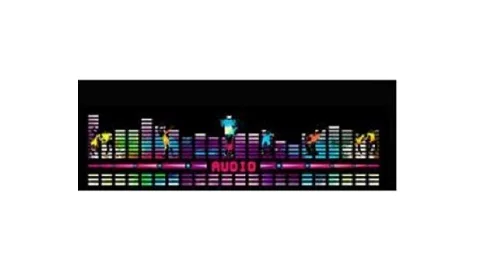 RGB АВТО музыкальный ритм измененный Jumpy стикер светодиодная вспышка лампа Активированный эквалайзер EL лист заднего окна стильная классная наклейка - Испускаемый цвет: RGB