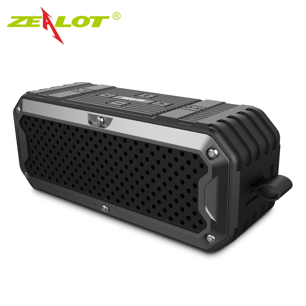 Zealot S6 Открытый водонепроницаемый IP65 Bluetooth динамик сабвуфер слот для sd карты супер
