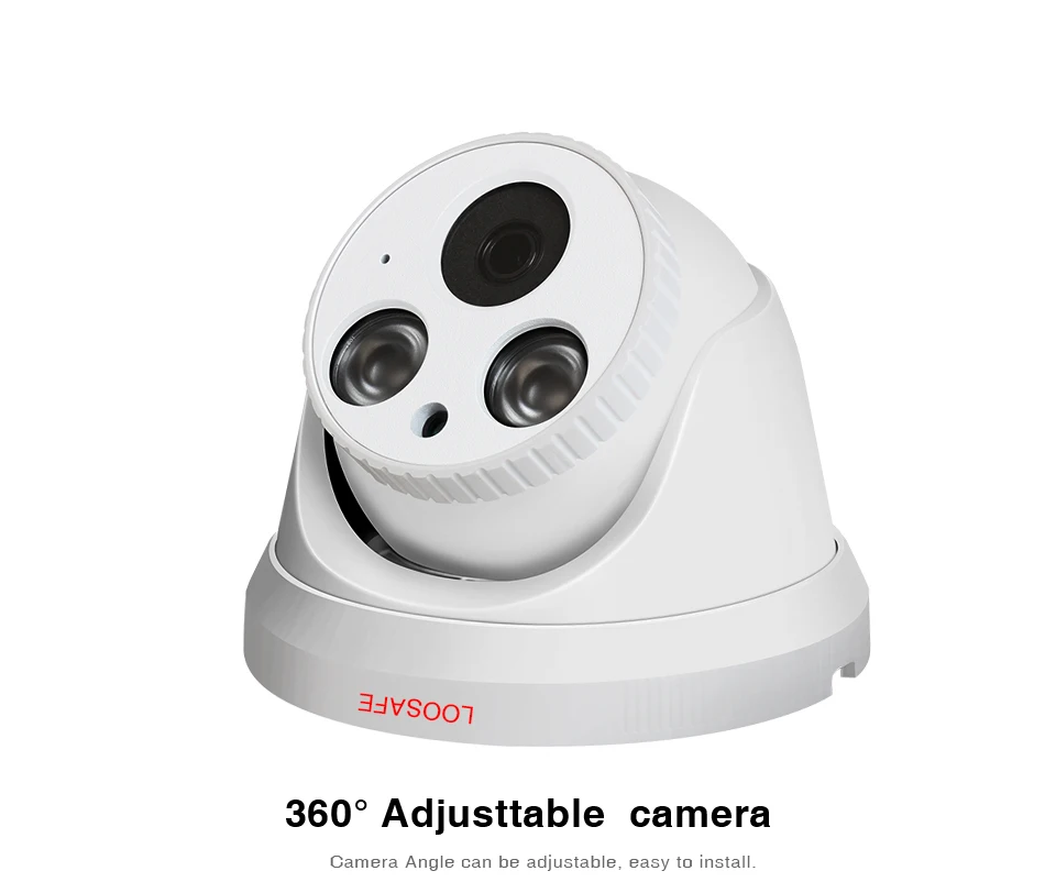 LOOSAFE сетевая домашняя купольная ip-камера 1080 P, ip-камера с сигнализацией, ночное видение, CCTV, ONVIF, камера наблюдения