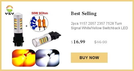 YSY 2 шт. T20 светодиодный Canbus 3030 светодиодный T20 W21W 1156 7507 BAU15S светодиодный лампы не Hyper вспышки янтарь желтый для поворота сигнальных огней