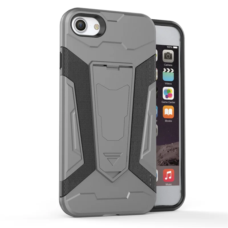 Pushingbest 4.7in для iphone 7 8 силиконовый чехол противоударный антидетонационных Kickstand