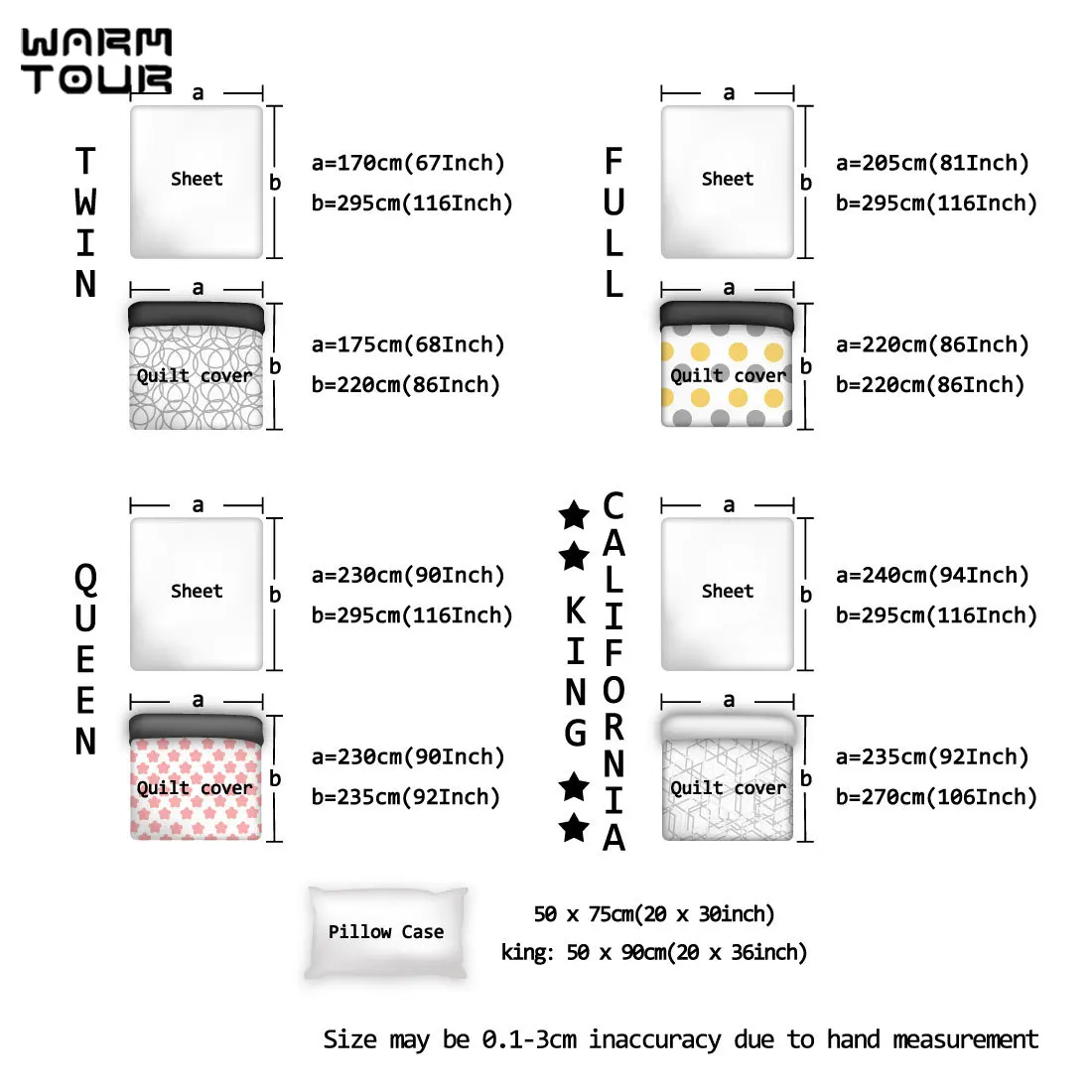 

WARMTOUR Duvet Cover Pink Geometric Pattern Duvet Cover Set 4 Piece Bedding Set For Beds DHL Shipping Methods