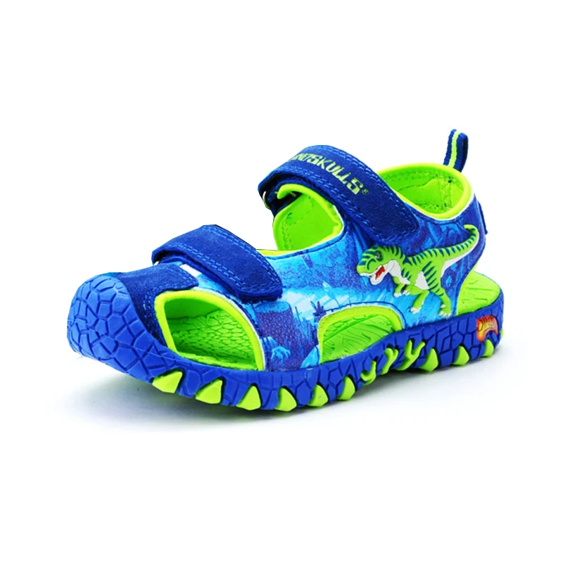 

New 2019 Boys Sandals 3D Dinosaur Kids Summer Shoes Anti-Slip Toddler Boy Beach Sandals Anti-impact Toe Casual Children's Shoes