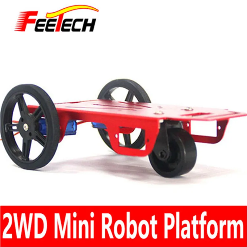 FEETECH 9g servo 2WD Mini Programmable Robot Kits Mobile Platform toy Kit FT-MC-001 DIY educational mini car for Hobbyists | Игрушки и