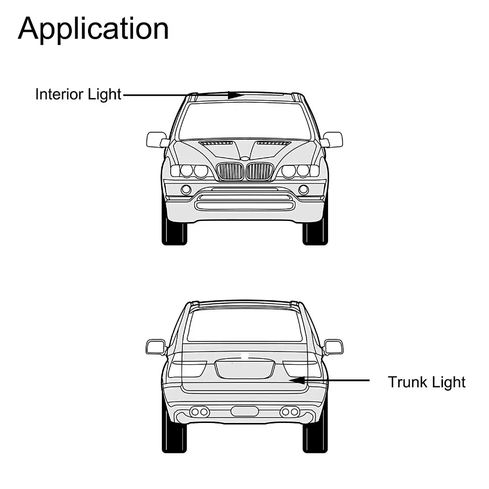 

AGLINT 2PCS C5W Festoon 31mm CANBUS Error Free Auto Car LED Bulb Interior Lighting Reading Dome Map Trunk Light White 12-24 Volt