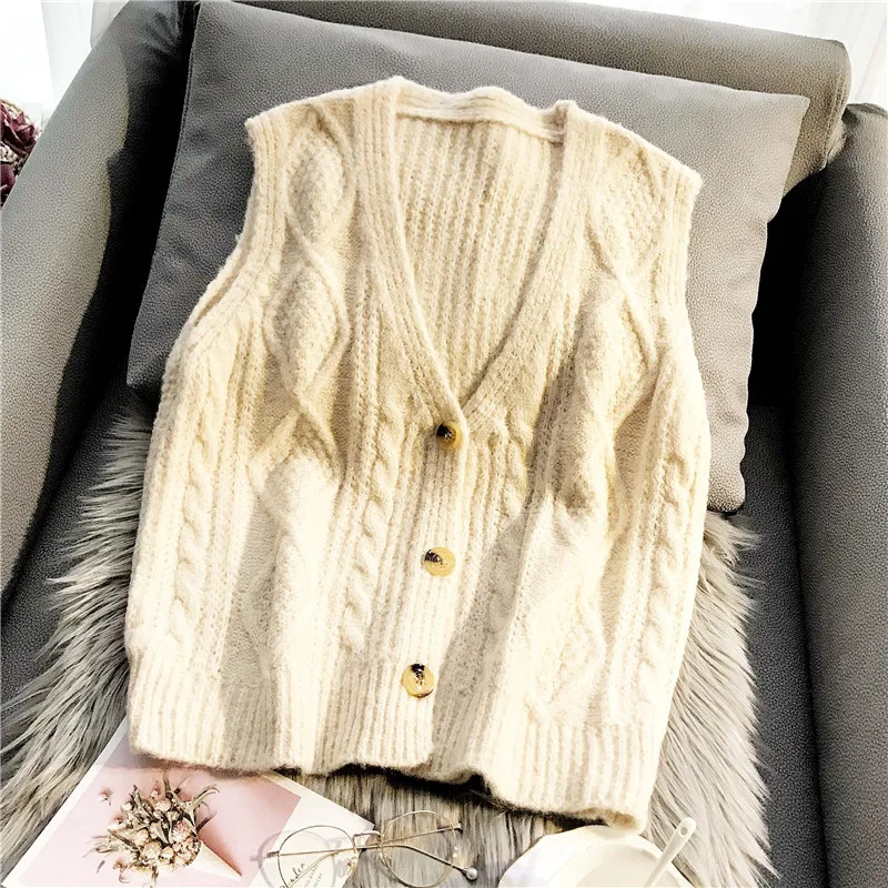 Вязаный женский свитер кардиган 2019 Весна простой сплошной прямой низ одежда