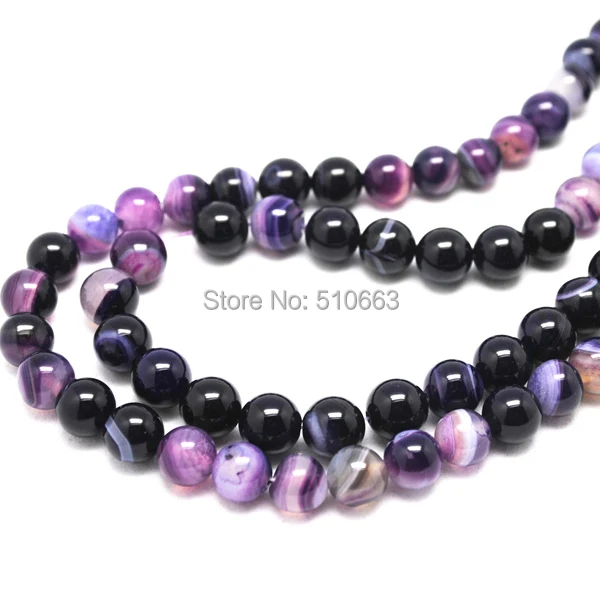 114 Pieces/Lot Nature Purple Lace Agatee Bead For Shambala Bracelet Making Charms Jewelry Size: 10mm | Украшения и аксессуары