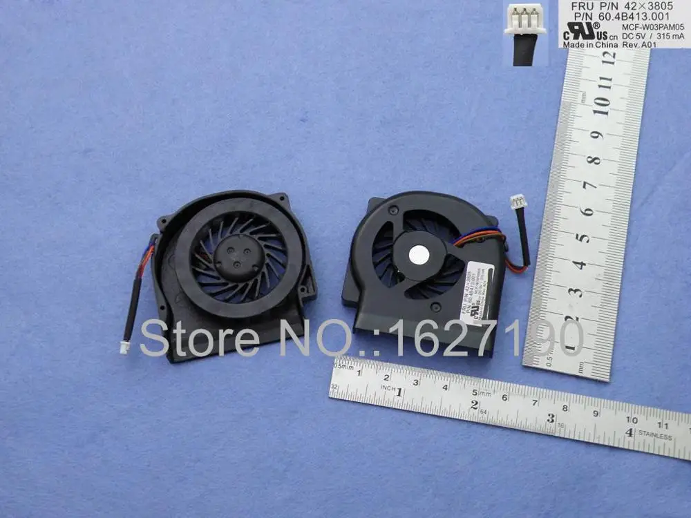 Новый охлаждающий вентилятор для ноутбука Thinkpad X60 X61 PN:MCF W03PAM05 60.4B43.001 ремонт замена