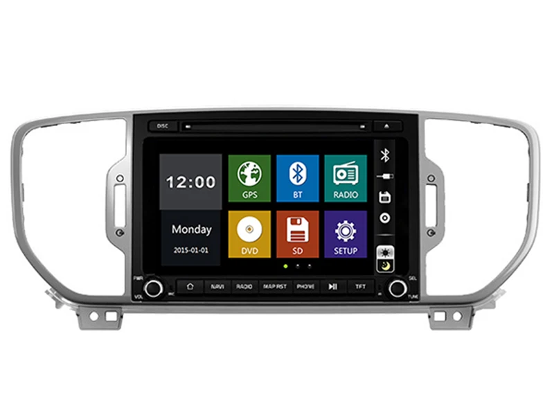 

9" in-dash Car DVD player with GPS(opt),USB/SD,AUX,BT/TV,audio Radio stereo,car multimedia headunit for kia Sportage 2016-2017