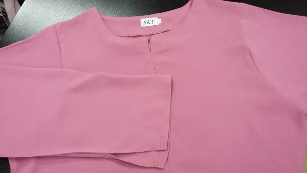 Комплект одежды для женщин мусульманок светло фиолетовый топ с длинным рукавом и