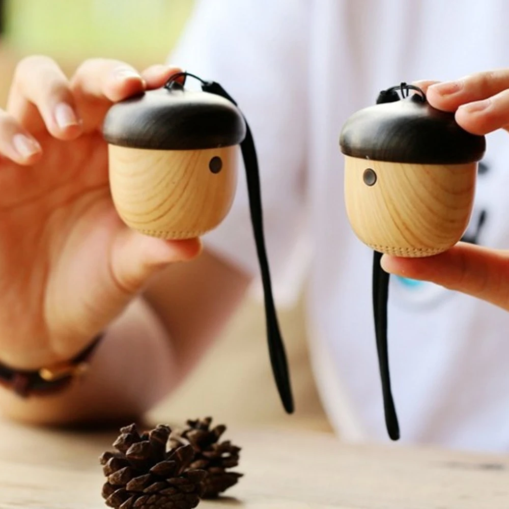 Buyincoins Мини Bluetooth динамик беспроводной Портативные колонки милый орех уникальный