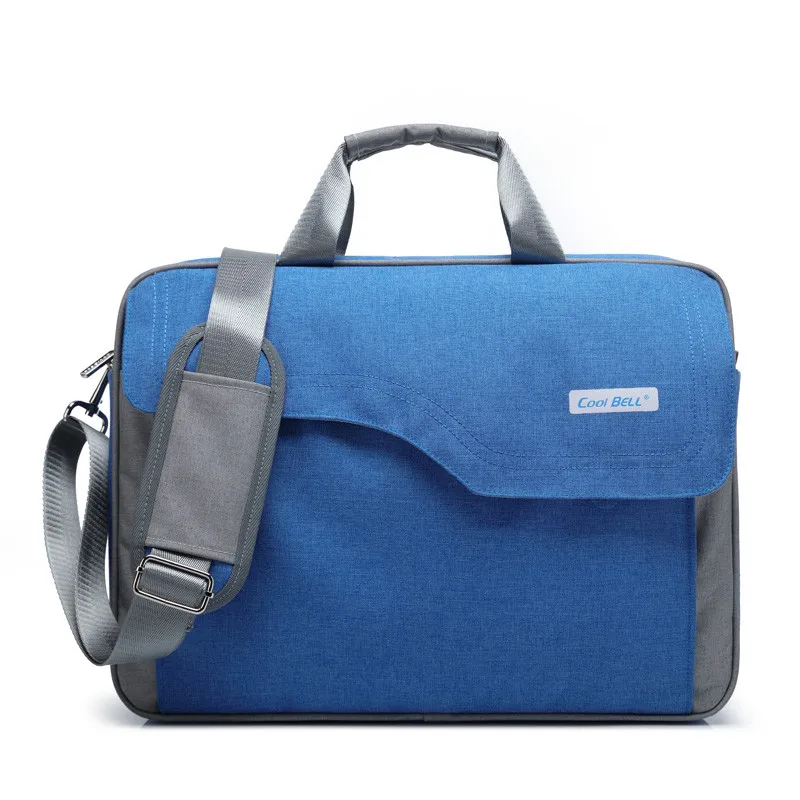 Coolbell большая емкость 1" 17" Сумка для ноутбука чехол для Macbook для мужчин и женщин s ноутбук сумка через плечо сумка портфель сумка Красный - Цвет: Blue