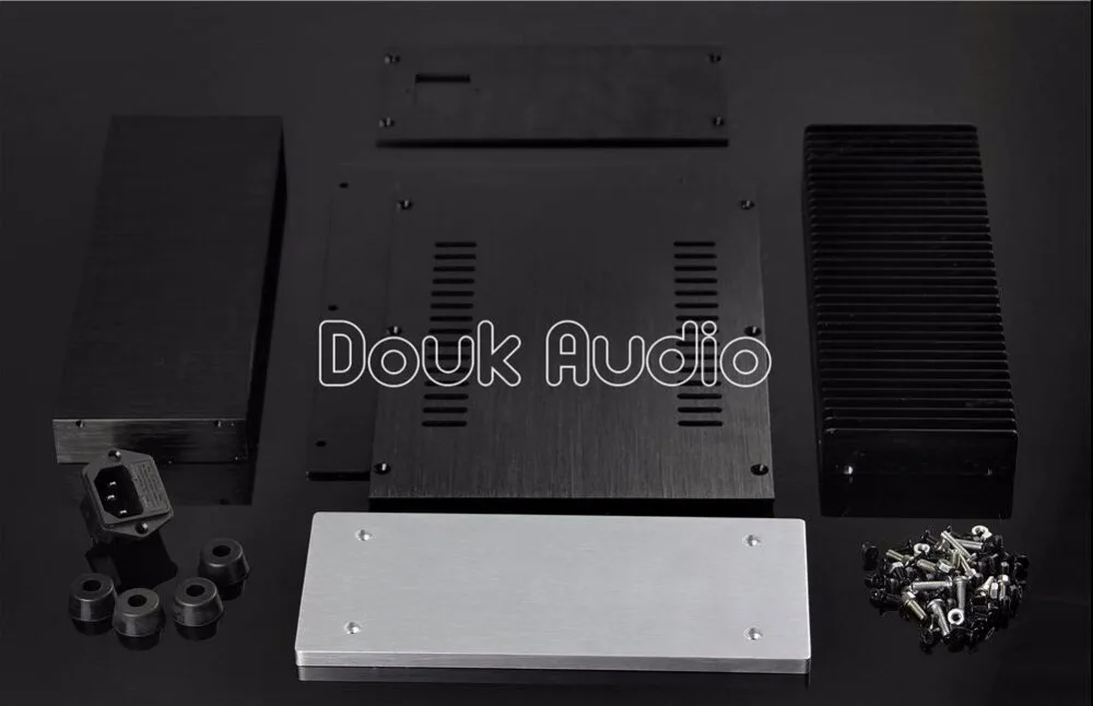 Дук аудио DIY алюминиевый кожух DAC чехол корпус усилителя шасси Новый (W211 * H90