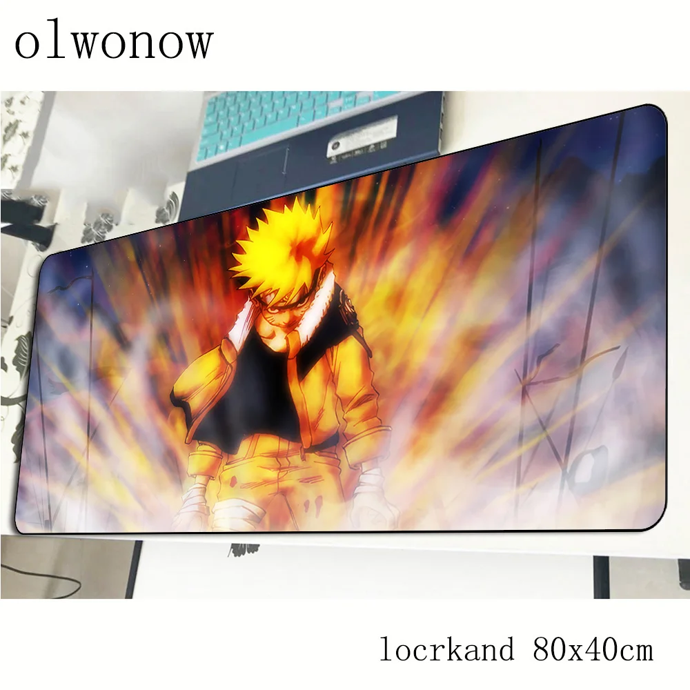 Наруто коврик для мыши геймер великолепный 800x400x2 мм игровой коврик для мыши мультяшный ноутбук аксессуары для ПК эргономичный коврик для ноутбука