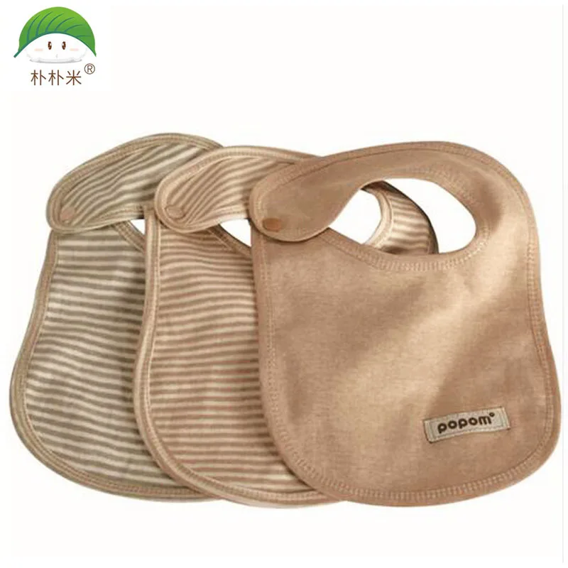 

Popom 3 Pccs/Lot Newborn Baby Bibs Kids Baby Bibs Girls And Boys Cotton Triangle Children Feeding Accessories Soft Color Cotton