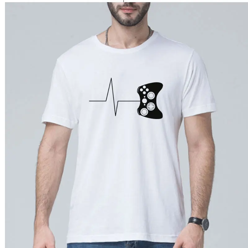 Мужская летняя новая футболка с коротким рукавом 100% хлопок футболки для геймеров