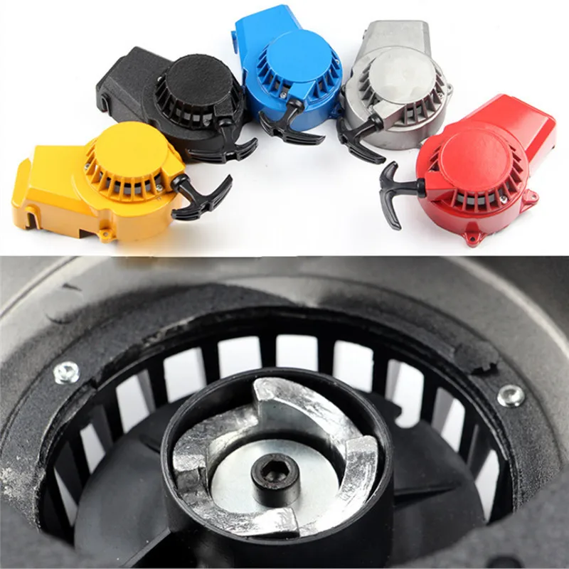 Алюминиевый Карманный 2-тактный стартер для мини-велосипеда мотокросса 47cc 48cc 49cc