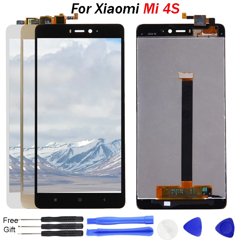 Для Xiaomi Mi 4S ЖК дисплей сенсорный экран с рамкой дигитайзер сборка запасные части