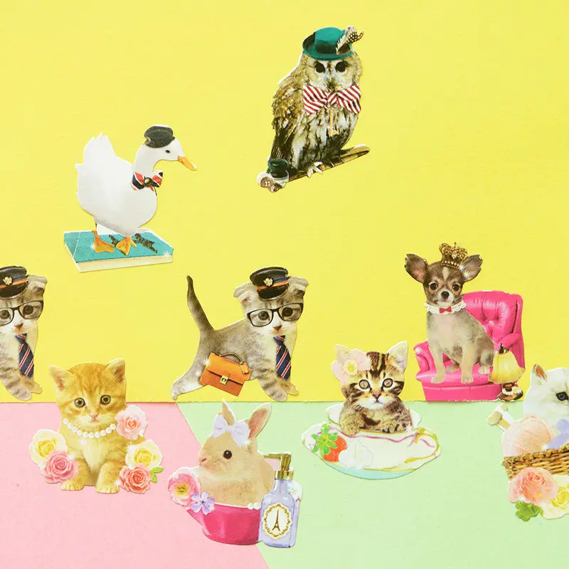 70 шт./упак. Корейская версия Meng вещи Форма коллаж декоративный девушки и с героями