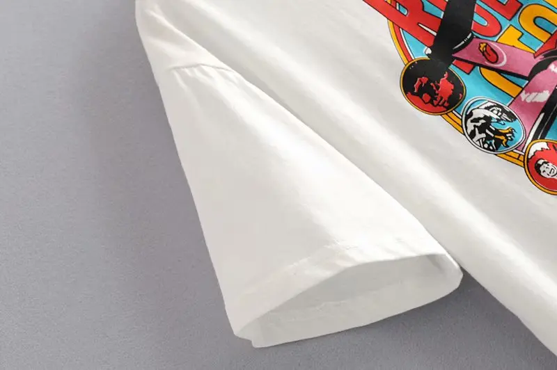 Винтажная летняя белая футболка Rolling Stones, хлопковая Футболка с круглым вырезом и рисунком рок, уличная одежда для девочек, дизайнерская Стильная Новинка
