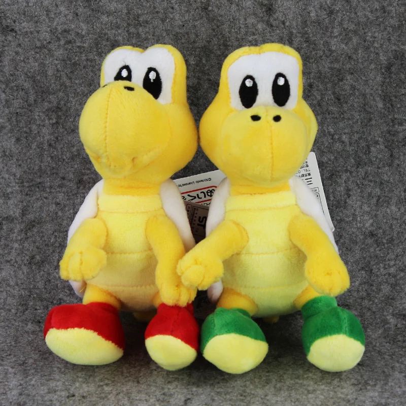 2 шт./лот 16 см Милая черепаха Koopa плюшевая кукла Горячая игра мягкая игрушка