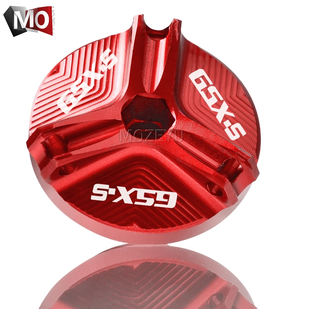 M20x2.5 Red M20* 2,5 Мотоцикл с ЧПУ Алюминий приемный Заглушка Крышка винт двигателя для слива масла наполнитель Кепки гайка для Suzuki GSX-S 125 150 750 1000/F/ABS - Цвет: M20x2.5 Red