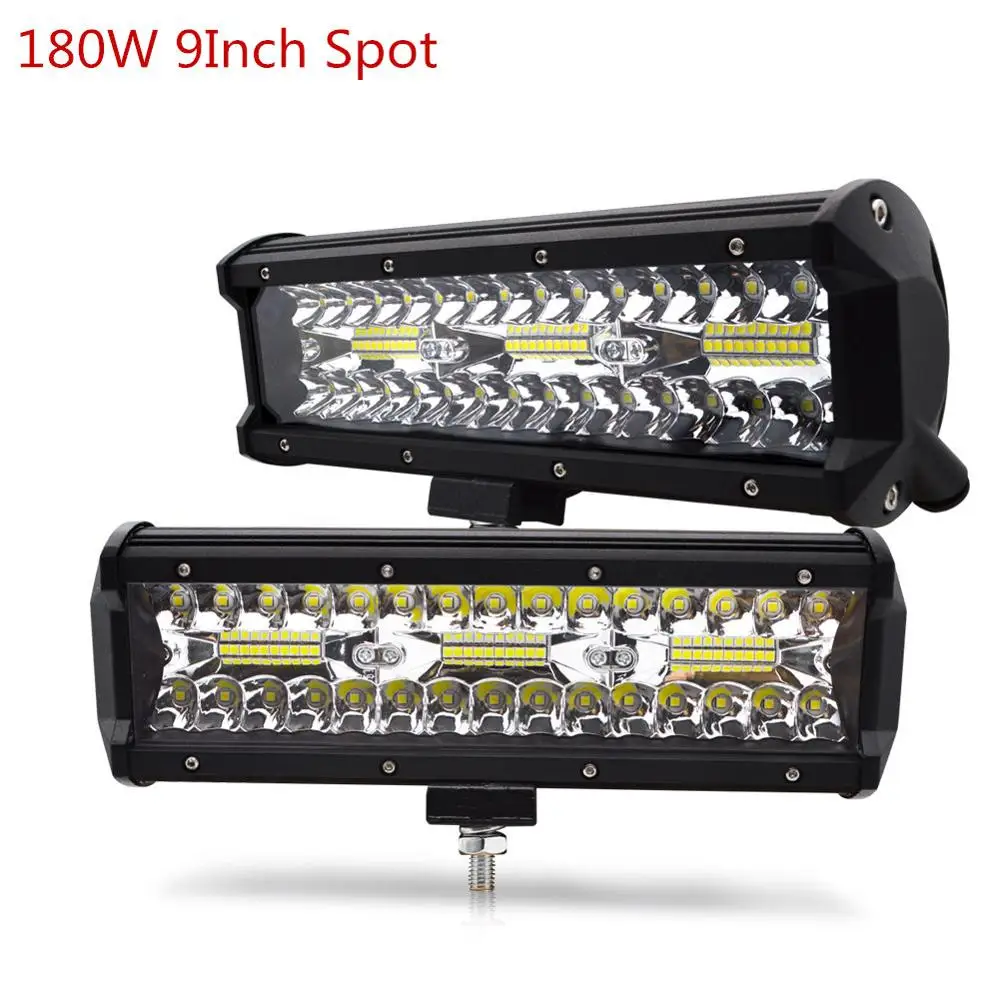 2PCS 180W 9Inch Safego, 5, 7, 9, 12 лет 17 20 дюйма 84 Вт 120W 180W 240W 360W 384W светодиодный рабочий светильник светодиодный бар светильник для мотоцикла Трактор Лодка внедорожный 4WD 4x4 - Цвет: 2PCS 180W 9Inch