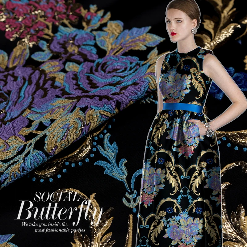 2016 Осенние жаккардовые гобелены во французском стиле модные Сатиновые ткани для