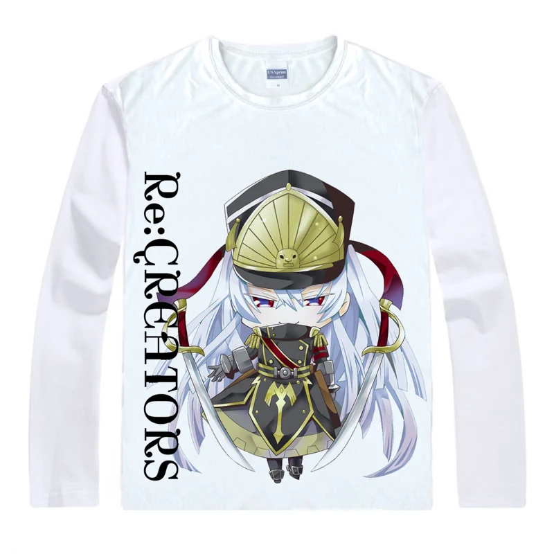 Футболка Coolprint с рисунком аниме Re: Creator футболки длинным рукавом Altair военная