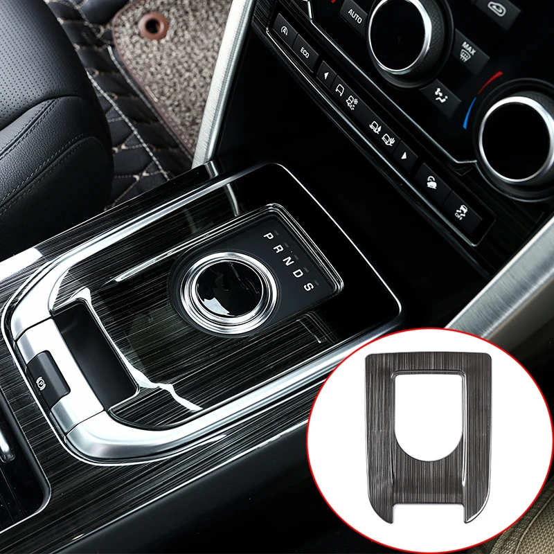 

Stainless Steel Black Brushed Gear Shift Cover Trim For Land Rover Discovery Sport 2015 2016 2017 2018