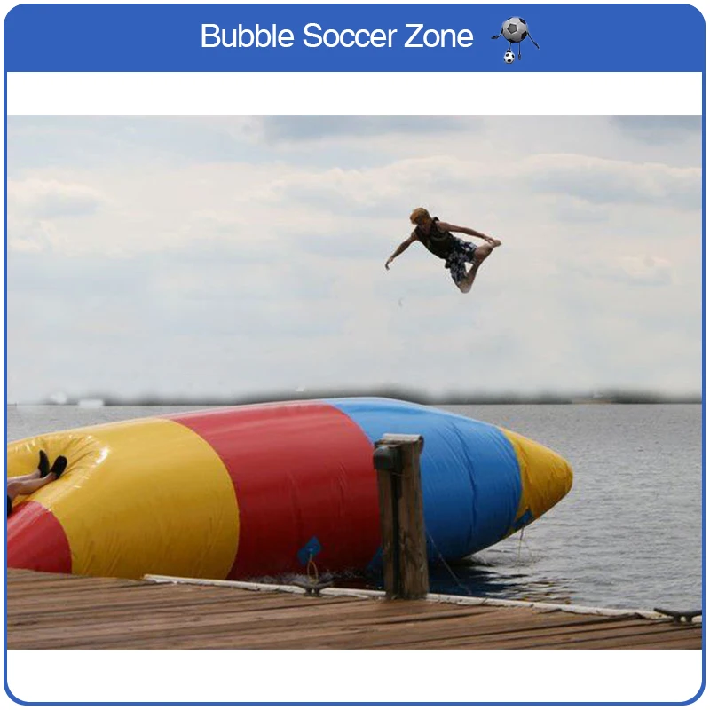 Надувная подушка для прыжков надувная из ПВХ 8x3 м|inflatable jumping|jump inflatablewater blob |