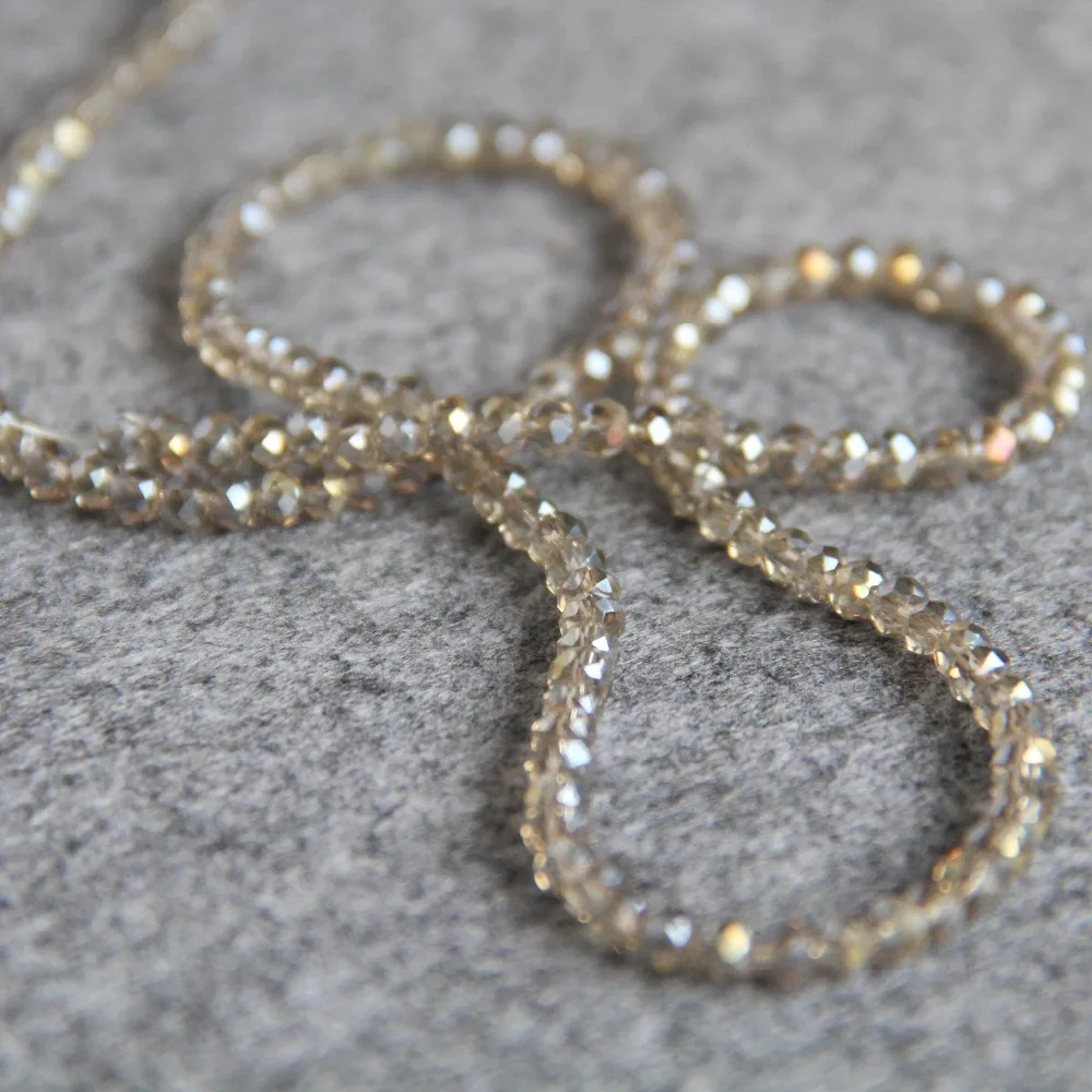 Цветные стеклянные Хрустальные Бусины 3 х4 мм граненые AB + 15 дюймов | Украшения и