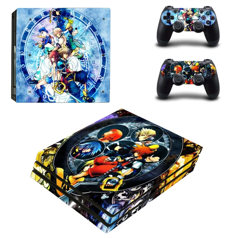 Виниловая наклейка на кожу игровой Kingdom Hearts PS4 Pro для консоли Playstation 4 и 2
