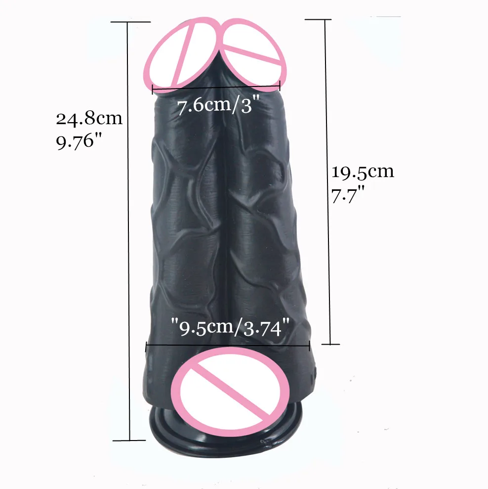 Резиновый пенис мягкий силиконовый реалистичный фаллоимитатор с всасыванием