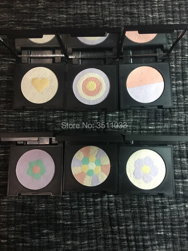 50 шт. матовый черный пластиковый контейнер для пустых теней пудры румяна 36 5 мм