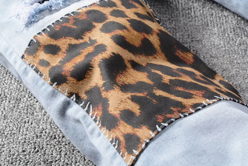 Модные уличные мужские джинсы светло-синего цвета Slim Fit Patch дизайнерские эластичные рваные джинсы мужские джинсовые брюки с принтом хип-хоп джинсы Homme