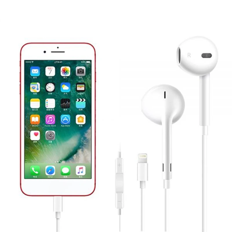 Ikismo в ухо стерео Бас Джек проводные наушники с микрофоном Музыка для iphone 8 7 Plus X XR XS