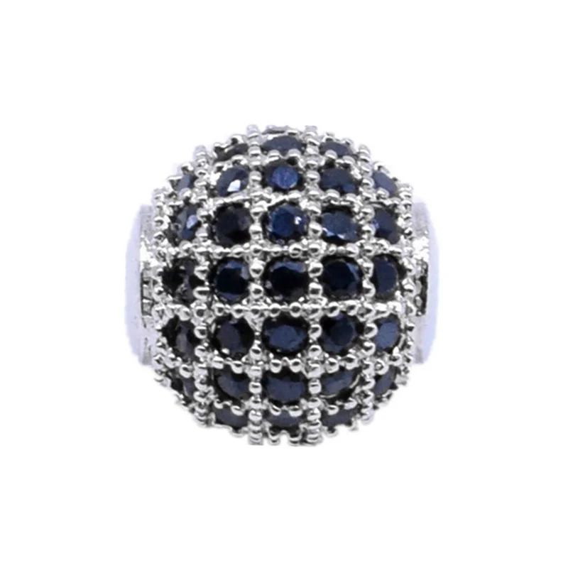 Высококачественные Медные шарики 10 мм для изготовления ювелирных изделий 5 рядов