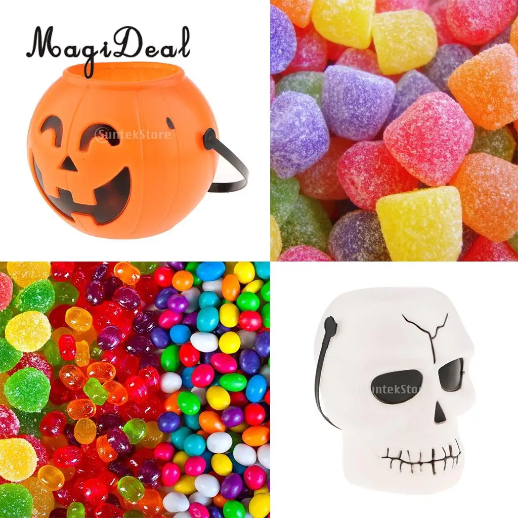 Ведро конфет для детей корзина конфет/Сумка/ведро/чаша с ручкой Хэллоуина|bucket|bucket