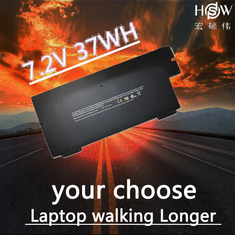 Аккумулятор HSW для ноутбука apple A1245 MacBook Air 13 дюймов A1237 A1304 Z0FS MB003 MC233 */A MB003TA/A 37WH 7 2