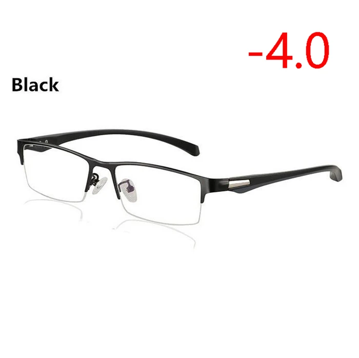 Myopia 400 Новинка, полуоправа, солнечные фотохромные очки для близорукости, оптические мужские очки для студентов, близорукие очки, очки по рецепту-1,0-4 - Цвет оправы: Myopia 400
