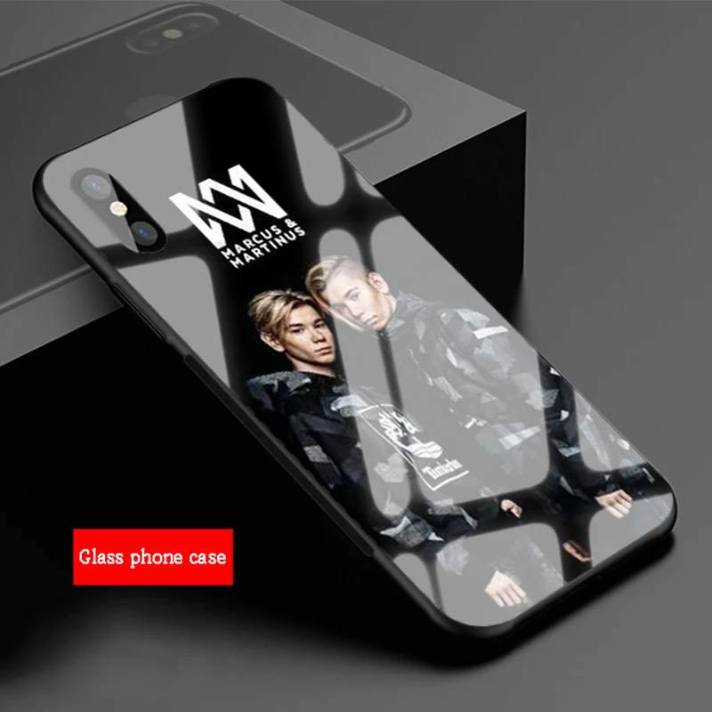 Маркус Мартинус Печатный чехол из закаленного стекла для телефона iPhone 6 6plus 7 plus 8