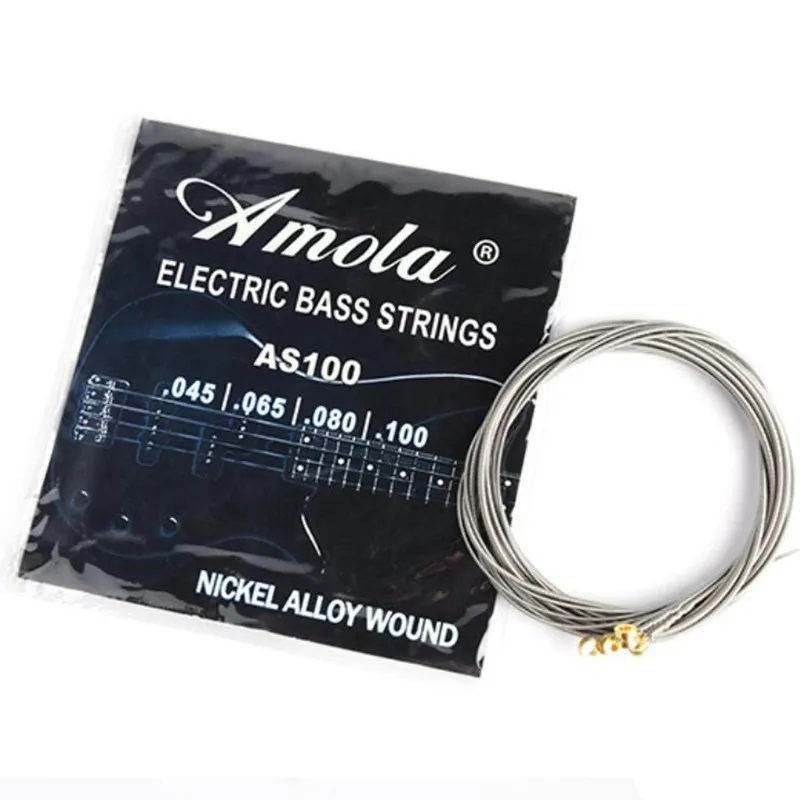 Amola AS100 045 100 Обмотка из никелевого сплава 4 электрических бас гитары детали