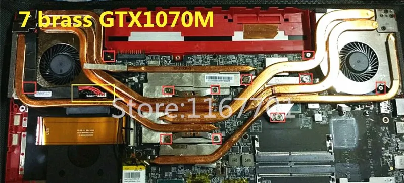 Новый ноутбук/ноутбук CPU/GPU радиатор охлаждения и вентилятор для MSI GE63 GE63VR 7RF Raider MS