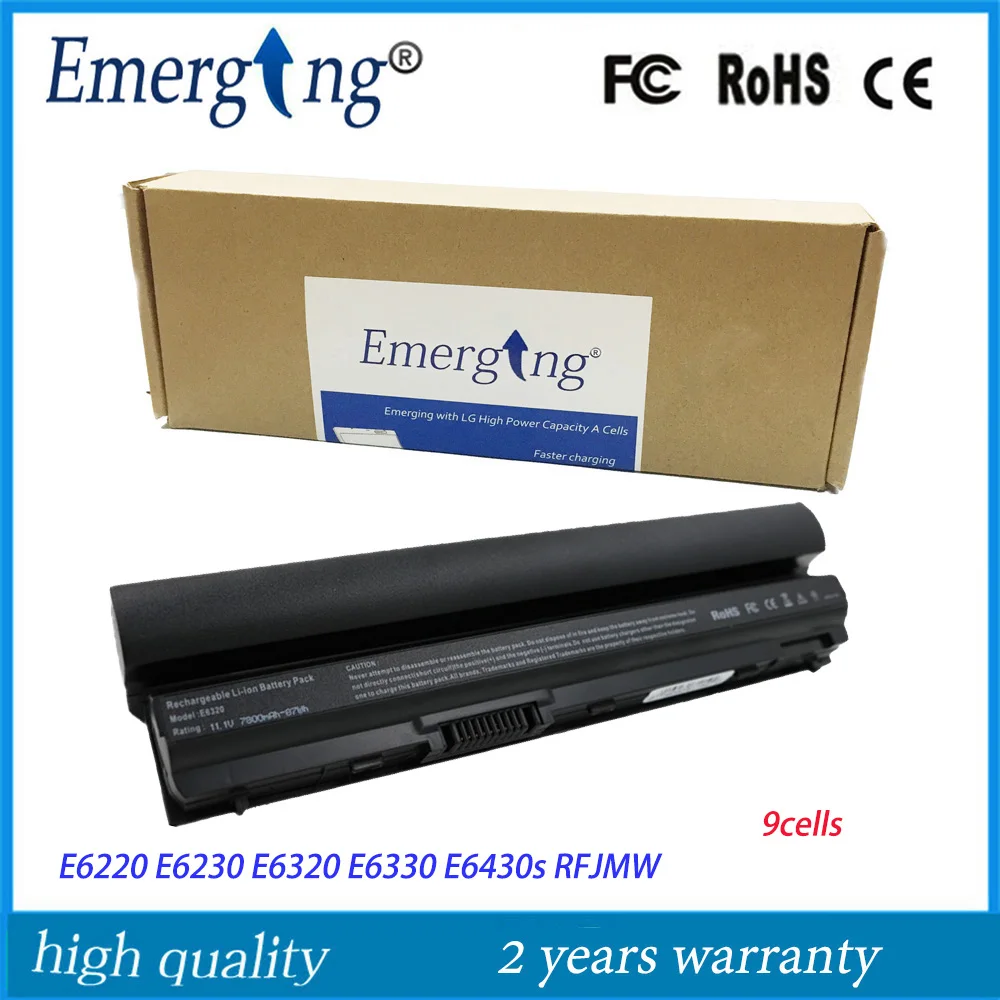 Аккумулятор для ноутбука Dell Latitude E6120 E6220 E6230 E6320 E6330 E6430S RFJMW 11HYV 3W2YX 5X317 9 ячеек|new laptop