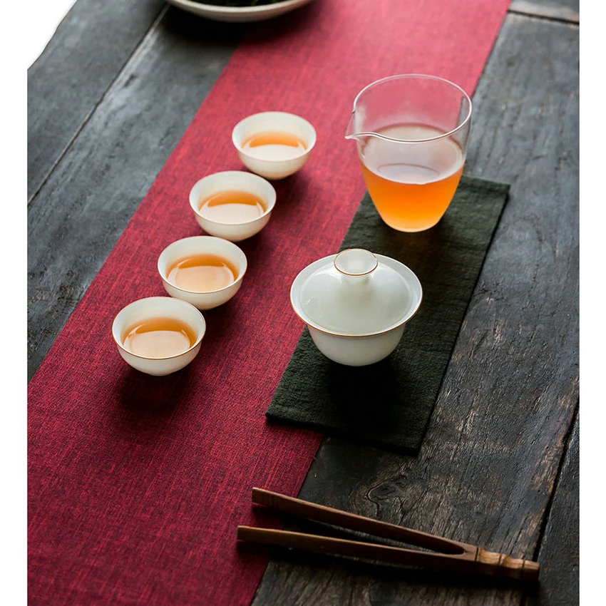 &quotKing Tea Mall&quot портативные чайные сервизы Gongfu Cha инструменты Gaiwan Gongdaobei чашки