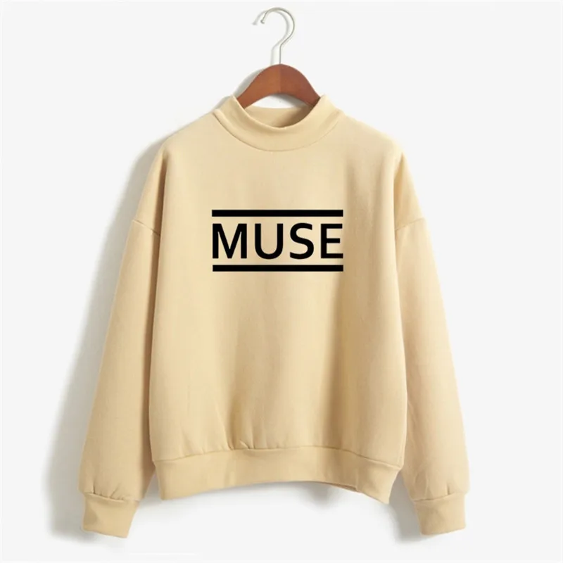 2017 зимние толстые Moletom каваи Толстовка Harajuku Для женщин MUSE письма печатаются