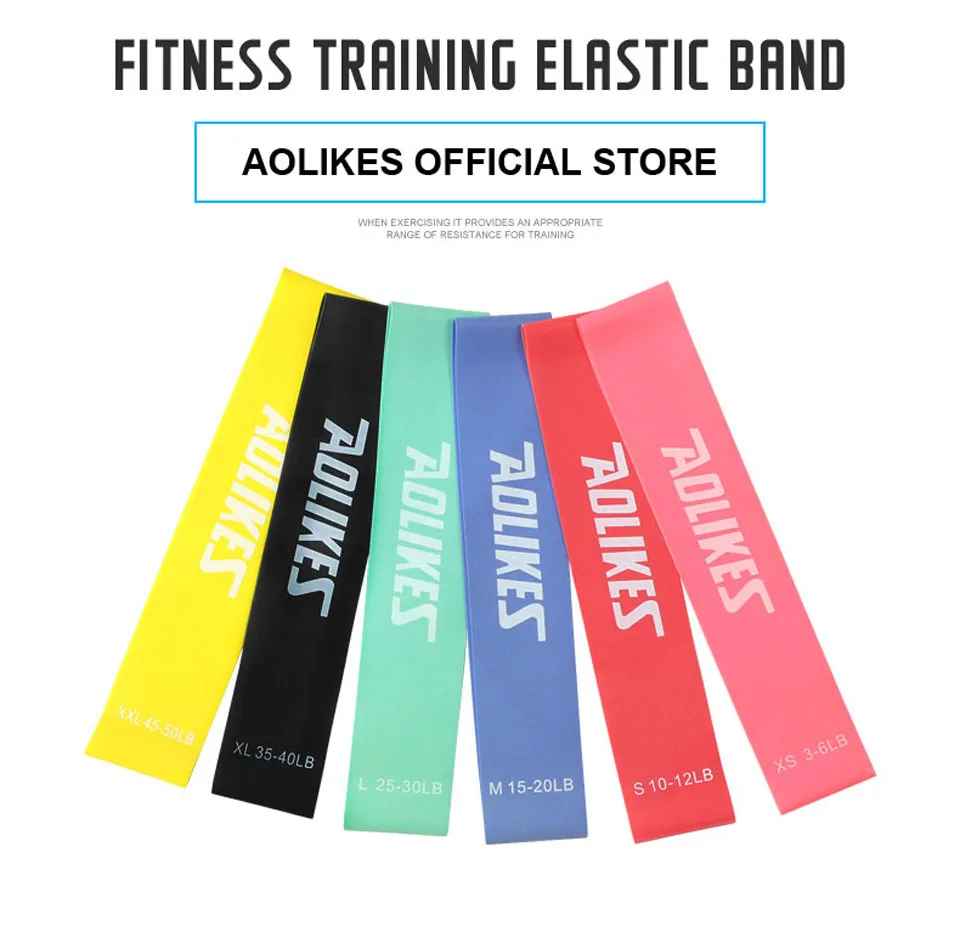 AOLIKES 1PCS Resistance Bands Rubber Band Workout Fitness Gym Equipment rubber loops Latex Yoga Strength Training Athletic | Спорт и